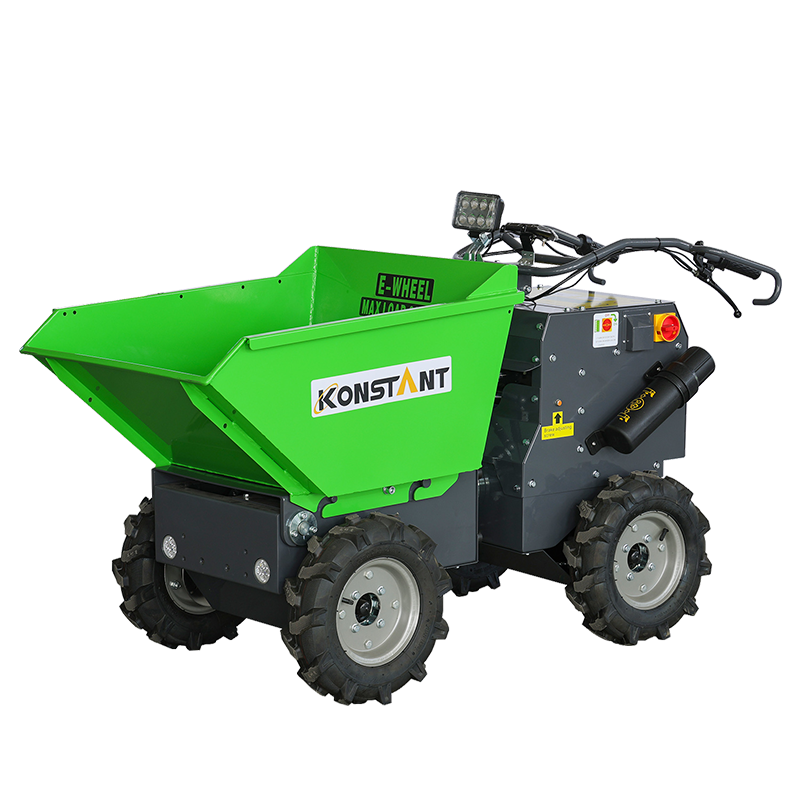Hidrosztatikus rendszer és kormánygolyó -ízület teljesen elektromos motoros kakas mini dumper