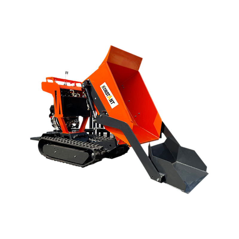 Önterhelés teljesen hidrosztatikus 270 cm -es benzin és dízelüzemű pálya Barrow Crawler Mini Dumper