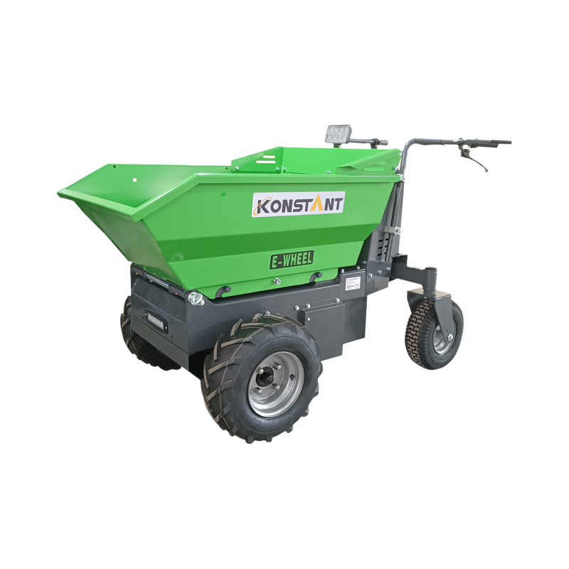 500 kg 48 V elektromos talicska 360 ° forgó hidraulikus billenő mini dumper