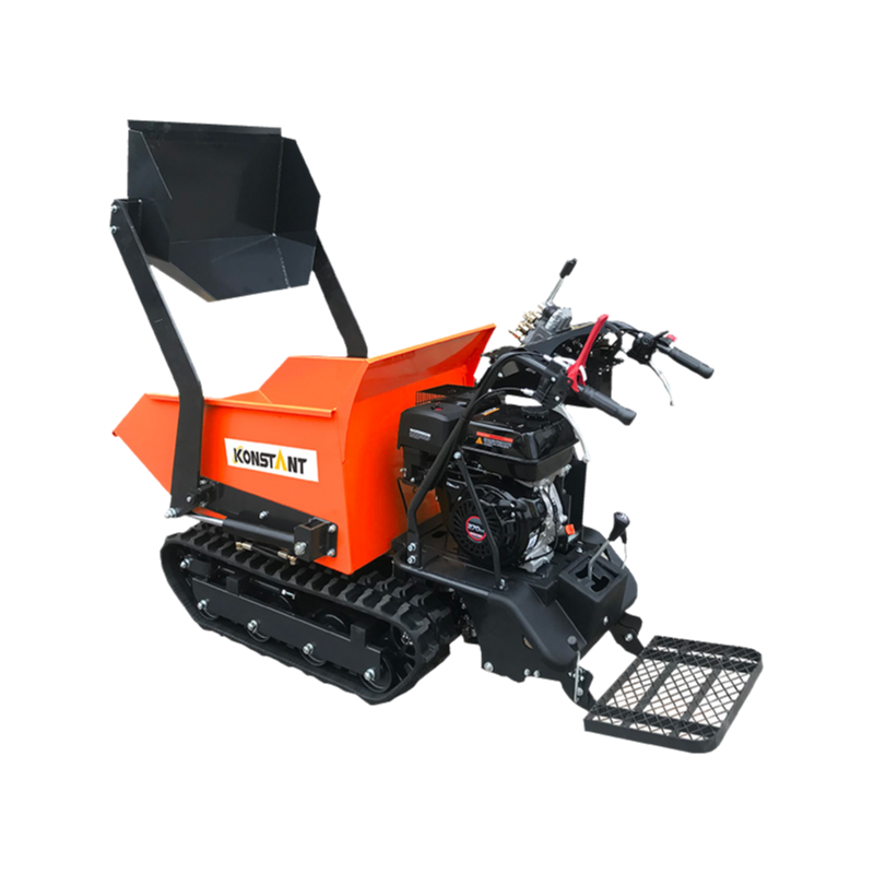 Caterpillar meghajtó erőteljes billenő hidraulika és gyakorlati lapáttal rögzített benzines Mini Crawler Dumper